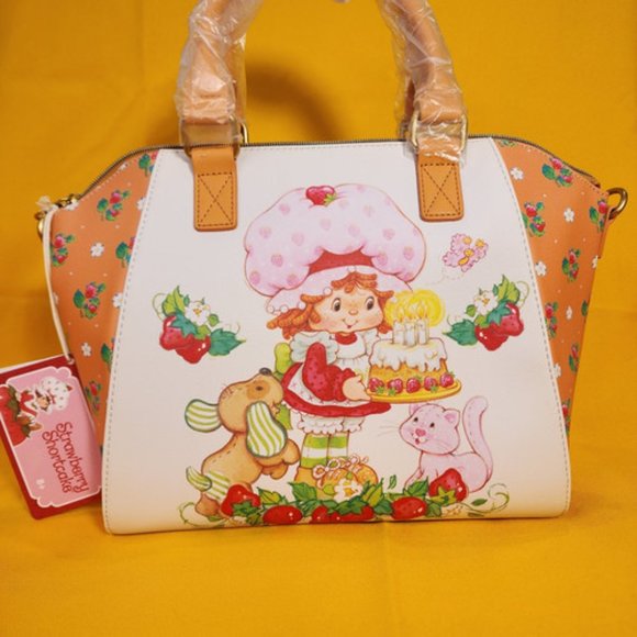 Loungefly Strawberry Shortcake & Friends Birthday Cake Satchel Handbag NEW - Picture 3 of 13